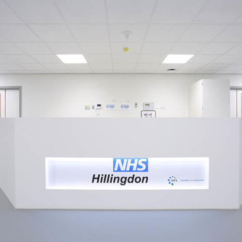 Hillingdon Hospital – Reception Desk
